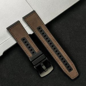 20mm 22mm Leather Silicone Strap for Huawei Watch GT7 6 6Pro 5 46mm Replacement Bracelet for Samsung Galaxy Watch 7 6 5 Pro Band