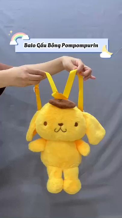 Balo đeo vai Chú Chó POMPOMPURIN SANRIO nhồi bông hoạt hình Nhật Bản ...