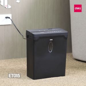 Deli Mesin Penghancur Kertas / Paper Shredder 5 Lembar 5 Menit Non Stop ET015