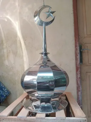 Kubah Stainless Ukuran 40 cmKubah Masjid 40 cmKubah Kecil ukuran 40 cmKubah ukuran 40 cm