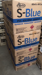 Shelby S-Blue PVC Solvent Cement Strong Bonding 1/12 Liter 1/4 Liter 1 Liter Ready To Use Pipe Adhesive