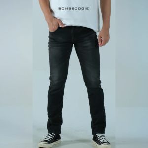 Bombboogie Celana Jeans Pria Skinny J8 Series Col. Grey 43KJ8B3GY