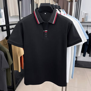 Luxury Brand Mens  Embroidered Polo Shirt Summer Business Casual Breathable Comfort Short Sleeved T-shirt Lapel Mens Clothing