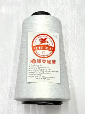 Chỉ vắt sổ loại tốt sợi 150 ống 500gam hiệu Phi Mã