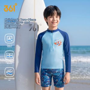 361° | Long Sleeve Boys Separate Swimming Suit