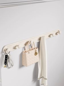 Strong Adhesive Door Back Wall Mounted Clothes Hanger Rack No Punching Needed Load Bearing Space Saving Stick Hook Holder