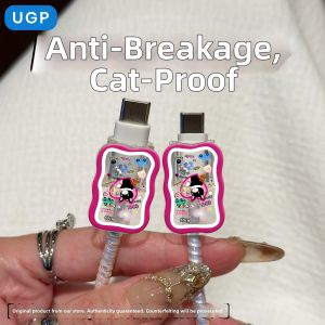 UGP | Cute Black Cat iPhone Charger and Data Cable Protection Cover 35cm