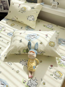 Tấm Lót Gối Cotton Dày Phong Cách Cổ Điển Hình Thỏ Tiên Dùng Cho Mọi Mùa Tấm Lót Gối Cotton Nguyên Chất Đôi Dùng Tại Nhà