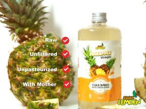 Terbaru: Cuka Nanas Obat Diabetes 500ml - Original Pineapple Cider Vinegar With Mother