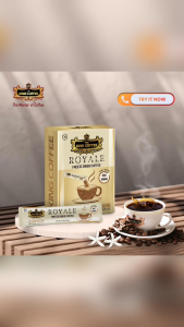 KING COFFEE ROYALE CLASSIC BLEND cà phê sấy lạnh tiên tiến Hộp 12 gói 24g ( 2g/1stick) - Giữ trọn hương vị nguyên bản