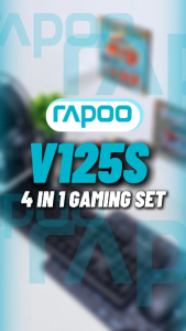 Rapoo V125S 4 in 1 Gaming Set Keyboard(Mouse keyboard headset mouse pad)
