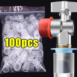 100/20ชิ้น ปะเก็นก๊อกน้ำซิลิโคน / ปะเก็นวาล์วกันรั่ว / แหวนรองท่อเกลียว / แหวนโอริงซีลไร้รอยต่อ / สำหรับปลั๊กท่อประปา / ป้องกันการรั่วไหล