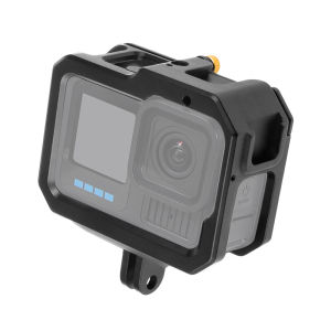 Aluminium Frame Cage for GoPro 13 12 11 10 9 Double Clod Shoe Mount Mic Light Holder Protective shell Cover Action Accessories