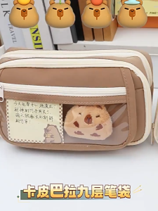 Panda Pencil Case Cute Panda Multi-Layer Pencil Organizer Kawaii Panda School Supplies Storage Case High Capacity Pencil Case Pen and Pencil Holder Organizer Stationery Storage Case Spacious Pencil Storage Big Pencil Case for School