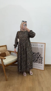 Paket Hemat 100Rb 3 Pcs Dress Misni Rayon Motif Bunga