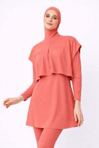 ZAWA Damla Muslimah Swimwear Fullcolour- Baju Renang Muslimah Hijab Syari Sporty Remaja Perempuan