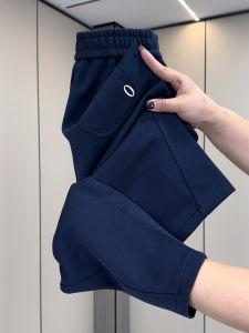 Quần Dài Nữ Ống Đứng Màu Trơn Giản Dị Mùa Xuân Thu Quần Dài Thường Ngày Cạp Cao Co Giãn Thoải Mái