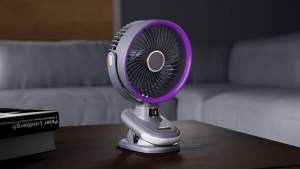 Mini Portable Fan 40000mAh Swing Head Rechargeable USB Fan Low Noise Mini Clip Fan Portable Stroller Fan with Night Light Kipas Fan