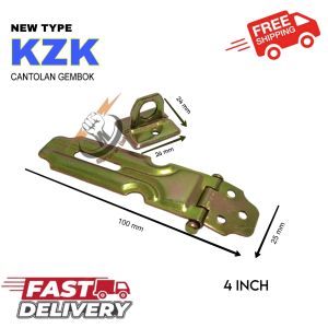 Overpall Grendel kaitan Pintu 4"/tempat Gembok Pintu kaitan Kunci pintu Gembok engsel antik Grendel.