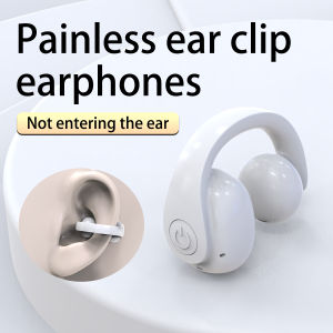 Wireless Headphones Bluetooth Headset With Mic Handsfree Noise Canceling Earphones Clip Ear Music Sports Gaming Earplug