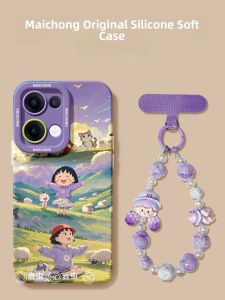 Oppo Reno Series Phone Case Womens Style Full Cover Silicone Protective Shell Anti-Fall Cute Cartoon Design Eco-Friendly