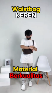 Tas Selempang Waistbag Pinggang Pria Cowok Cordura Premium Kuat Awet XM 011