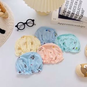 nón chun bèo nhí in rơi cho bé gái sơ sinh 0-4 tháng thun lạnh mềm mịn đẹp