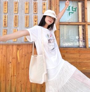 NOVA ※ High Cost Performance ※ Summer new ins Japanese Korean versatile Tote bag Niche and individual hollowed-out design commuter bag Gift Ideas Affordable Designer Dupes