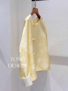PAIBOLI | Elegant Chinese Style Silk Cotton Short Outerwear