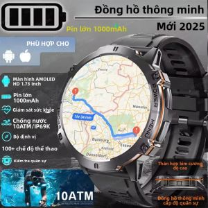 Đồng Hồ Thông Minh GPS T-Rex 3 Ultra 2025 Dành Cho Nam Chống Nước 10ATM Màn Hình AMOLED HD Pin 1000mAh 170 Chế Độ Thể Thao Thiết Bị Theo Dõi Sức Khỏe