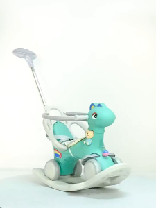 VOGO 3 in 1 Kids Rocking Horse Rider Multifunctional Push Car Kids Musical Swing With Safety Belt