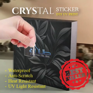 DTF UV PRINT / CRYSTAL STICKER / TRANSFER STICKER / UV STICKER