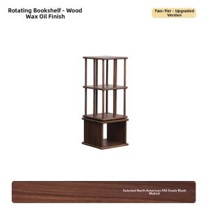 DONGZEFURNITURE | Rotatable Modern Minimalist Bookshelf Solid Wood