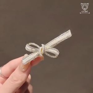 Kẹp tóc nữ đính đá kết hợp ngọc trai nhân tạo dễ thương phong cách Hàn Quốc phụ kiện tóc Cloe Accessories 5292