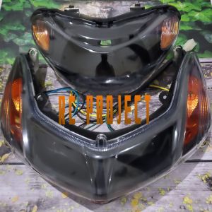 TERMURAH PAKET MIO SMILE COSTUM HITAM OREN REFEKTOR LAMPU DEPAN MIO SMILE PLUS LAMPU SEN MIO SMILE