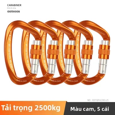 Xinda | Móc Khóa Chữ D Hợp Kim Nhôm Chịu Tải Cao Dùng Cho Leo Núi