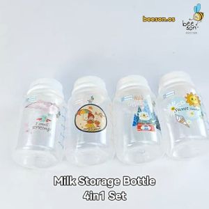 Beeson 4in1 / 6in1 150ml Botol Storage Susu / Breastmilk Storage Bottles Set Standard Neck BPA Free 80701 81236