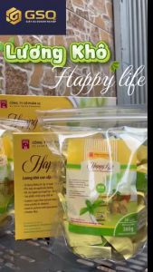 Lương Khô Happy Life Dạng Gói 360g – Lương Khô Ăn Kiêng Vị Hạnh Nhân Đóng Gói Tiện Lợi