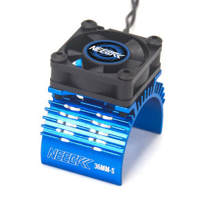 NEEBRC 36MM Kim Loại Tản Nhiệt Làm Mát 5-12V Cho 1/8 1/10 1/12 RC Xe Ô Tô Động Cơ Không Chổi Than 540 550 3650 3660 3665 Phần