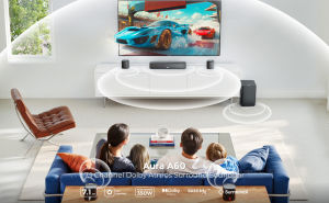 ULTIMEA ลำโพง 7.1ch ซาวด์บาร์ Dolby Atmos ซับวูฟเฟอร์ ลำโพงทีวี 4 ลำโพง เสียงรอบทิศทาง ควบคุมด้วยแอพ Aura A60