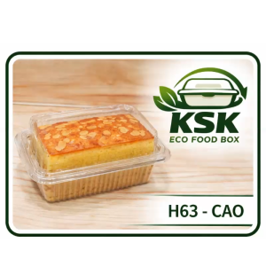 🔥 HỘP NHỰA ĐỰNG BÁNH H63 - CAO | KSK ECO FOOD BOX 🔥