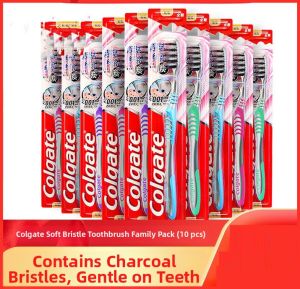 Colgate | Bamboo Charcoal Soft Bristles Toothbrush Gentle on Gums
