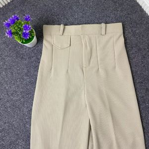 FOURYU - Celana Wanita Oro Pants Highwaist Knit Premium - Celana Kerja Basic Loose Pants Casual Terbaru