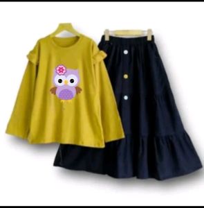 Baju Setelan Rok Anak Perempuan Usia Tanggung Remaja
