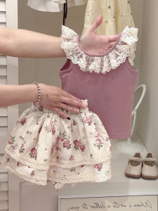 Flower Border and Flowered Sweet Girl Summer Set