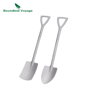 Boundless Voyage Mini Shovel Spoon Titanium Creative Cute Dessert Ice Cream Fruit Spoon Lightweight Tableware Party Supplies