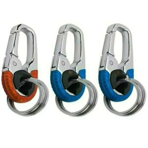 🔥HOT SALE🔥 3Pcs Car Key Buckle Stainless Steel High Quality Key Ring Key Chain Hook Outdoor Carabiner Climbing Keyfob for Men Gift