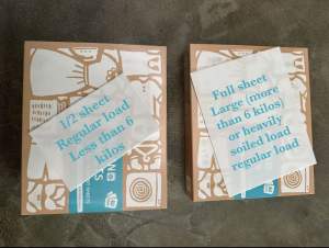 Klean Sheets Laundry Detergent Sheets fragrance free