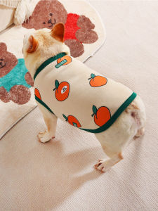 Adorable Pomeranian French Bulldog Clothes Autumn Winter Pet Warm Fleece Lined Vest for Small Medium Dogs Cute Pet Wear