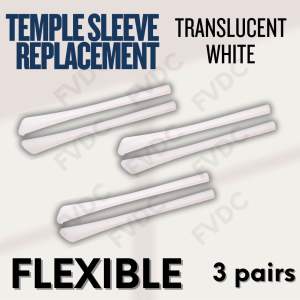 FVDC Flexible Silicone Temple Tip Covers Silicone eyeglasses leg sleeves Anti-slip temple tip covers Premium temple tip covers